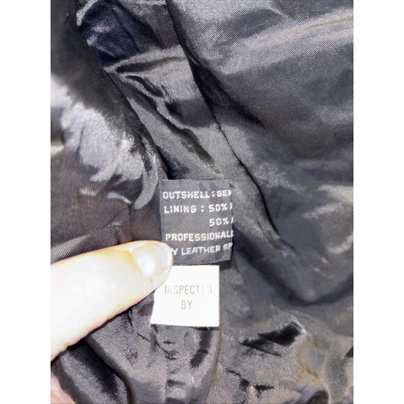 Beyond Leather Vintage Biker Vest L Pockets Sleeveless Zip Lined Snap Black - Picture 10 of 11